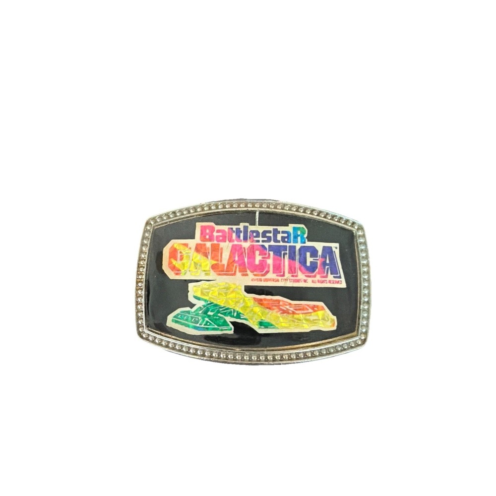 Genuine Vintage 1978 BATTLESTAR GALACTICA Belt Buckle - Classic SCI-FI TV Show